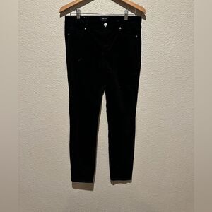 NWT Well Worn Women’s High Rise Soft Black Skinny Corduroy Pants Size 10/30